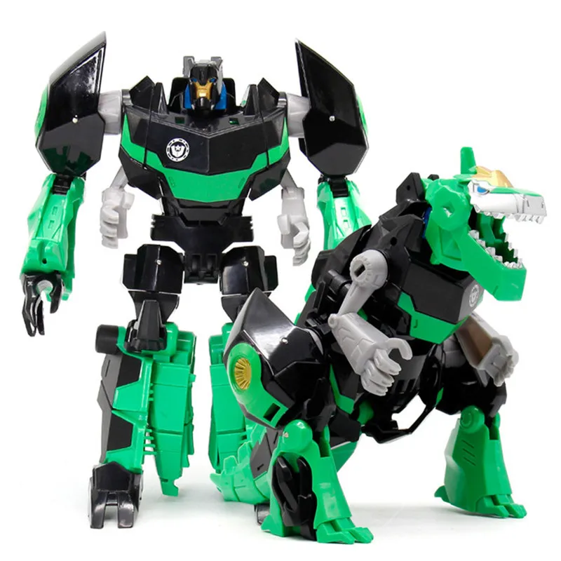 green dinosaur robot toy