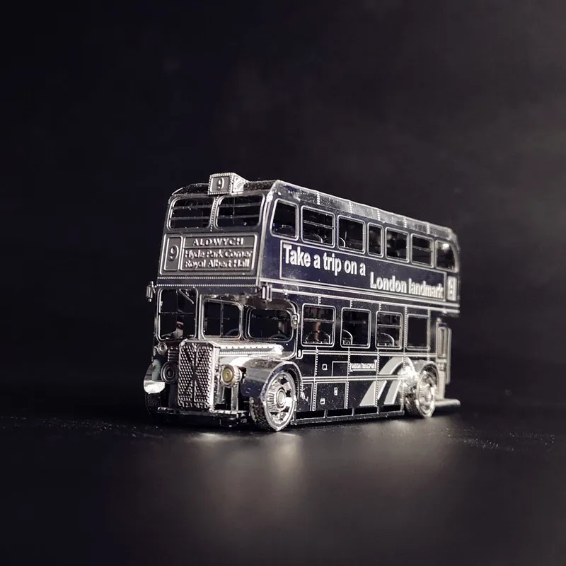 3d металлическая модель Лондонский ориентир автобус Пазлы игрушки Hk Nanyuan оригинальная сборка 2 листа коллекция украшение автомобиля
