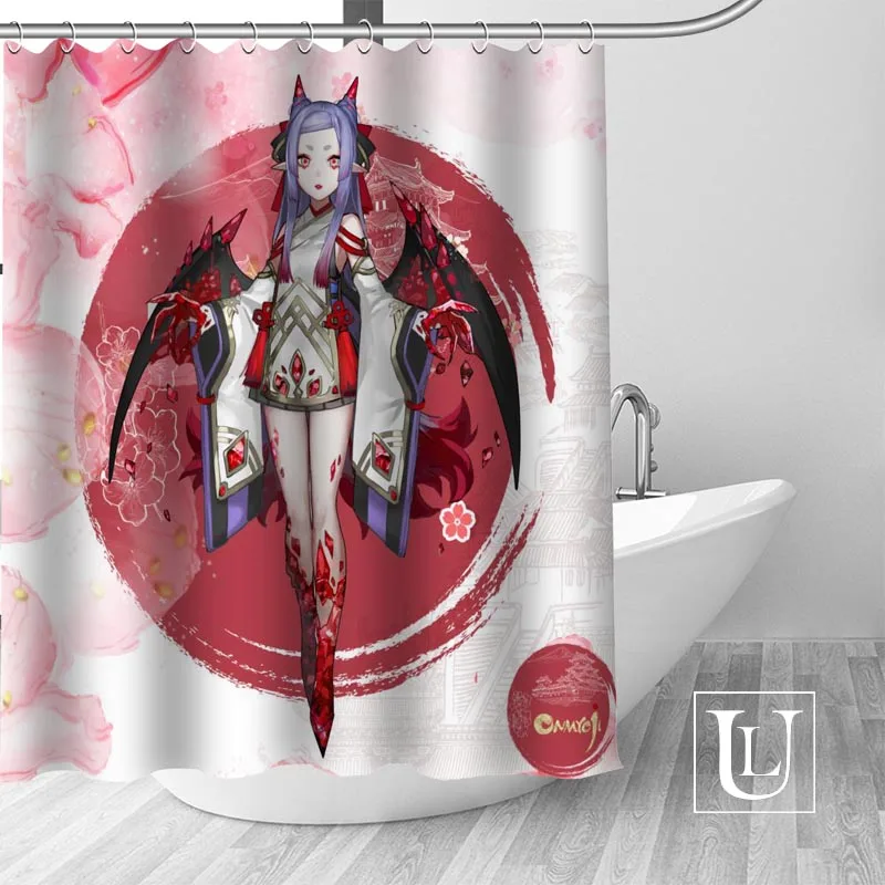 Onmyoji занавеска для душа s Пользовательские занавес для ванной водонепроницаемая ткань для ванной полиэстер занавеска для душа