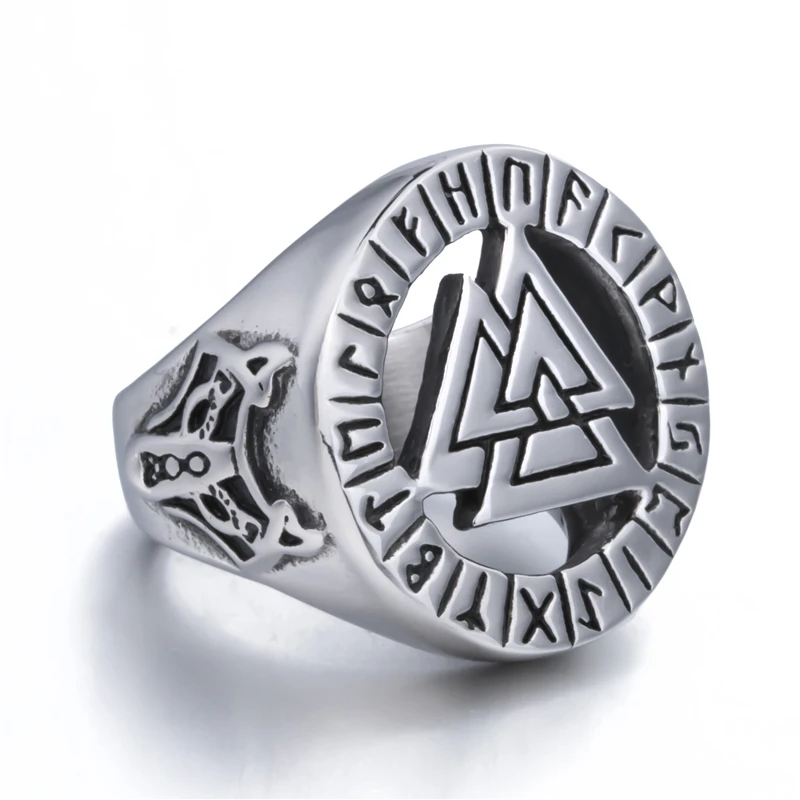 Valknut скандинавский символ Одина Норский Викинг серебряные украшения для мужчин