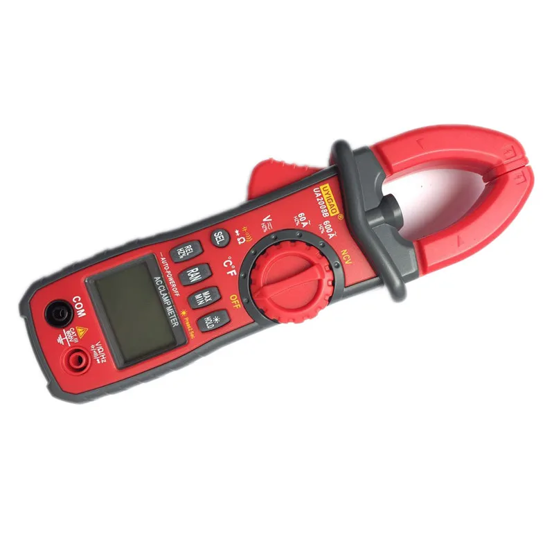 

NEW UYIGAO UA2008A/UA2008B/UA2008D Handheld Digital LCD Clamp Meter Multimeter DC/AC Voltage AC Current Resistance Temperature