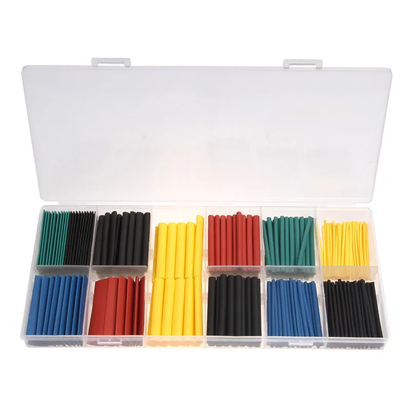 

280pcs 8 Size Polyolefin Heat-shrink Tubing Kit High Temperature Electrical Wrap Wire Insulating Shrink Tube Set sleeve cable