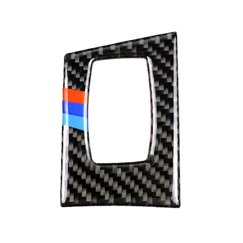 Углеродного волокна салона зажигания двигатели для автомобиля кнопка запуска и остановки Замочная скважина кольцо крышки Стикеры для BMW E90 E95 3 серии 2005-2012