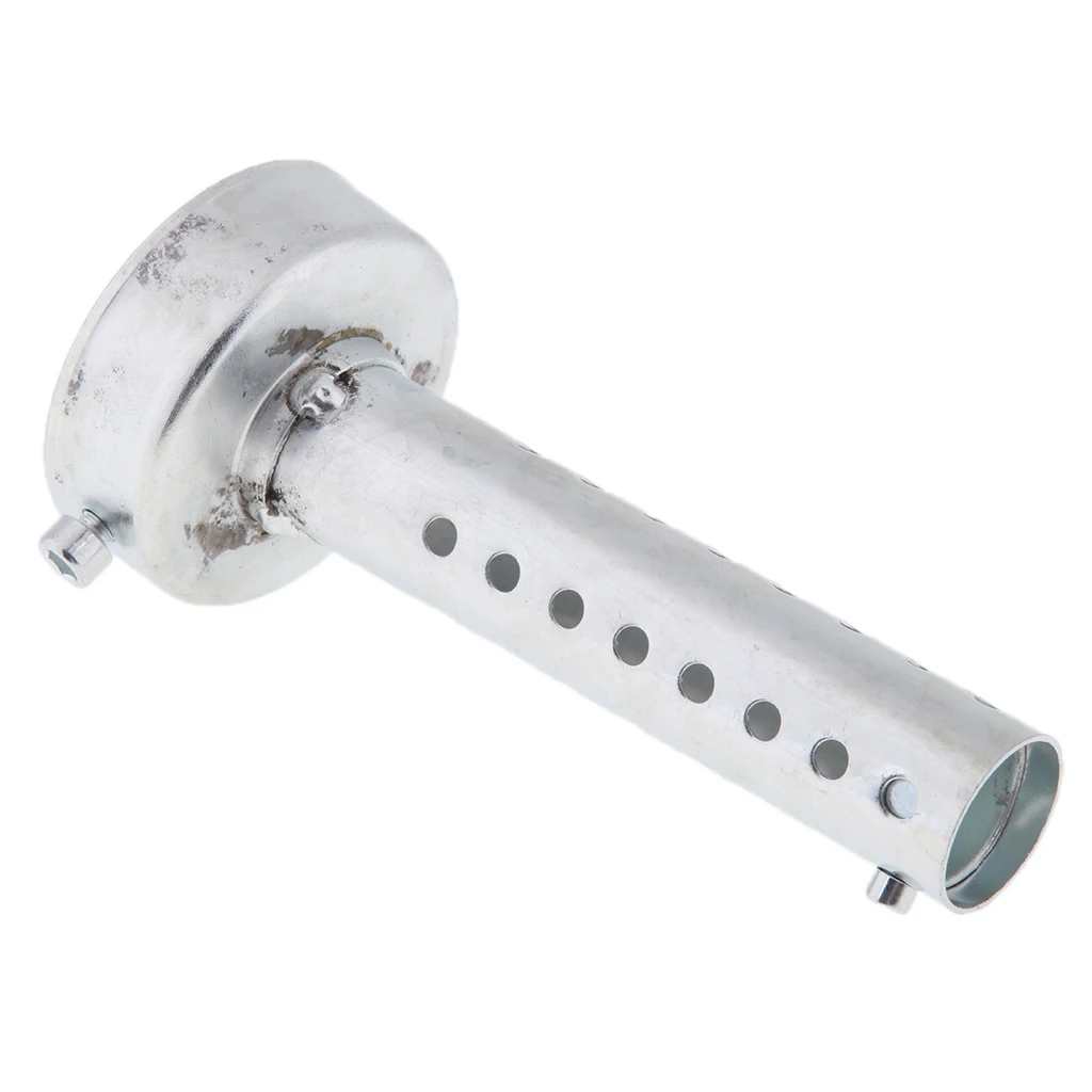 60mm Motorcycle Exhaust Can Muffler Insert Baffle DB Killer Silencer Adjustable Exhaust System Accessories Silver 