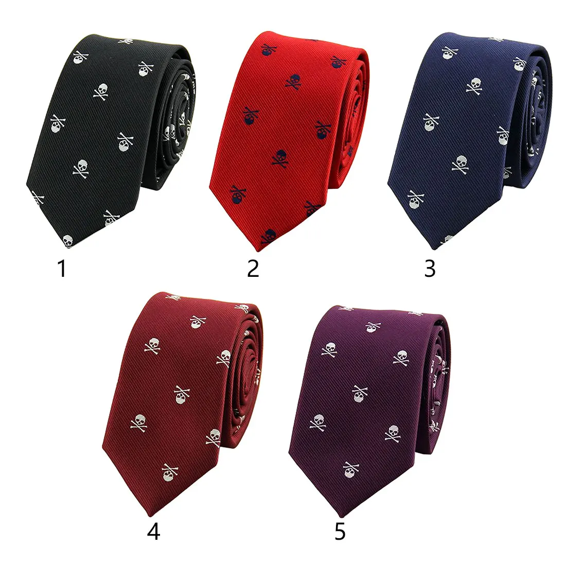 Топ продаж галстуки для мужчин 6 см обтягивающие полиэфирные шелковые галстуки череп печати бабочка в деловом стиле Corbatas свадебные костюмы Gravatas