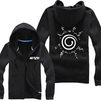 

High-Q Naruto fox hoodie jacket Pullover cardigan zipper sweatshirt coat