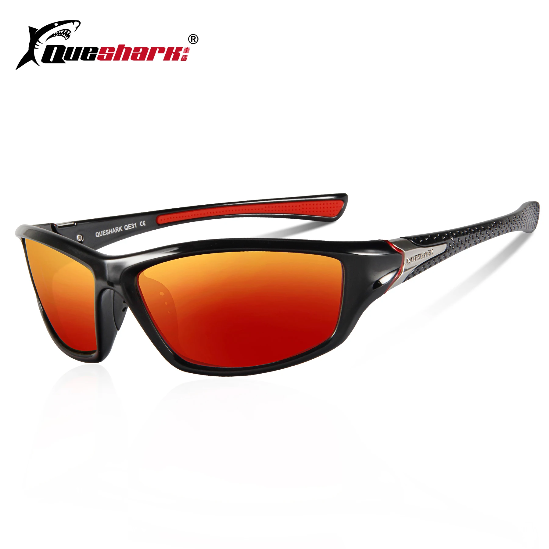 Buy QUESHARK Polarized Cycling Eyewear Night Riding Yellow Lens Uv Protection