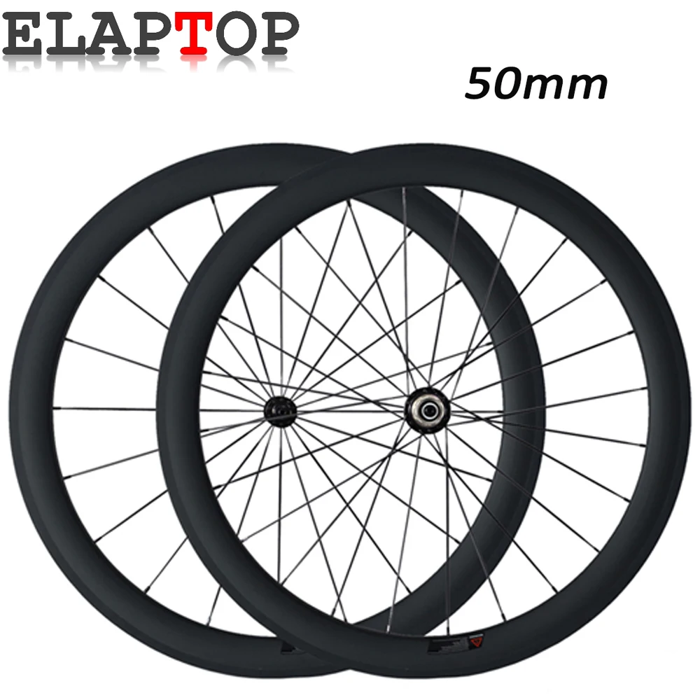 Factory sales 50mm Ceramic Bearing Road Bike Wheelset Clincher Tubular