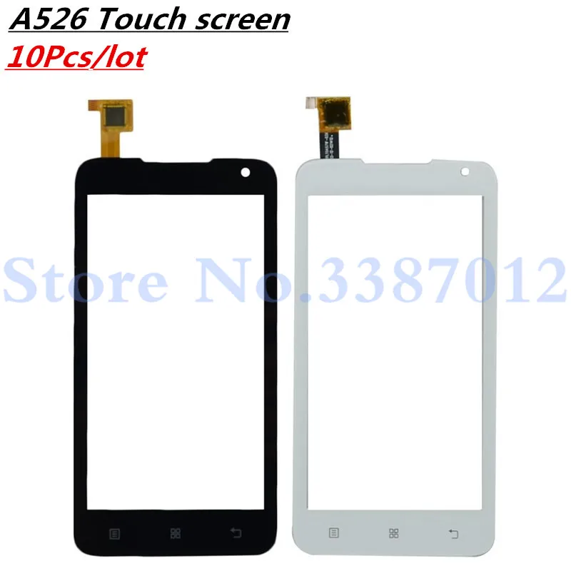 10Pcs/lot 4.5&quot Replacement High Quality For Lenovo A526 A 526 Touch Screen Digitizer Sensor Outer Glass Lens Panel | Мобильные