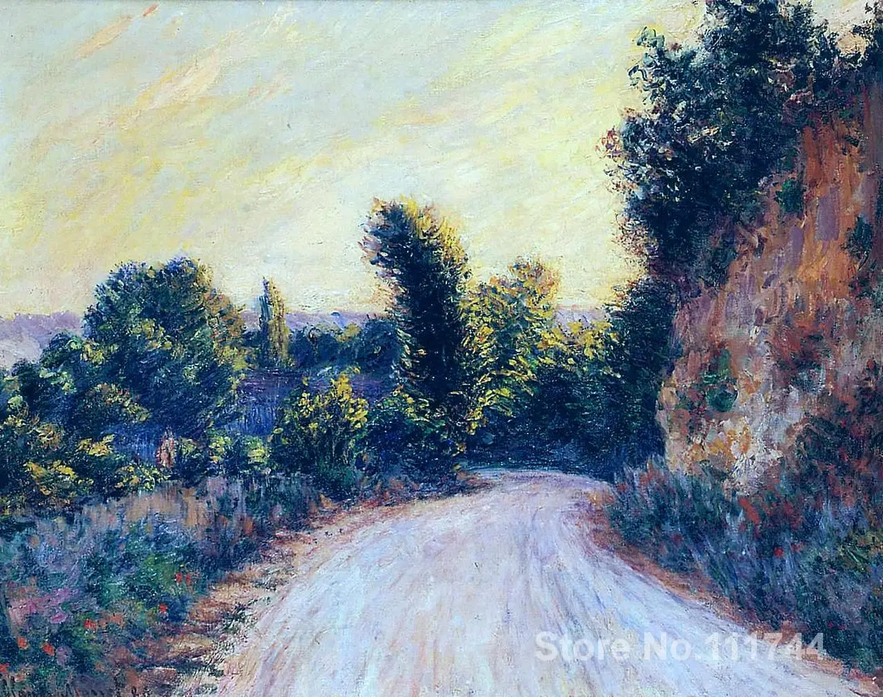 

Road near Giverny Claude Monet paintings for sale Landscape art Handmade High quality