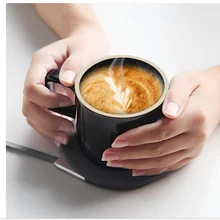 Беспроводной термос чашка 55 градусов кофейная чашка 250 мл грелка Постоянное тепло чашка коврик