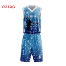 Сезон высокое качество сублимационная сделанная на заказ Двусторонняя баскетбольная майка