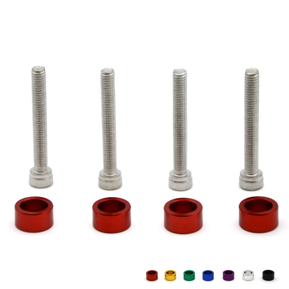 Alluminio 4 Pz Motore Dress Up 6Mm Metric Cup Rondelle Kit Fender Rondella Cam Cap Con Logo