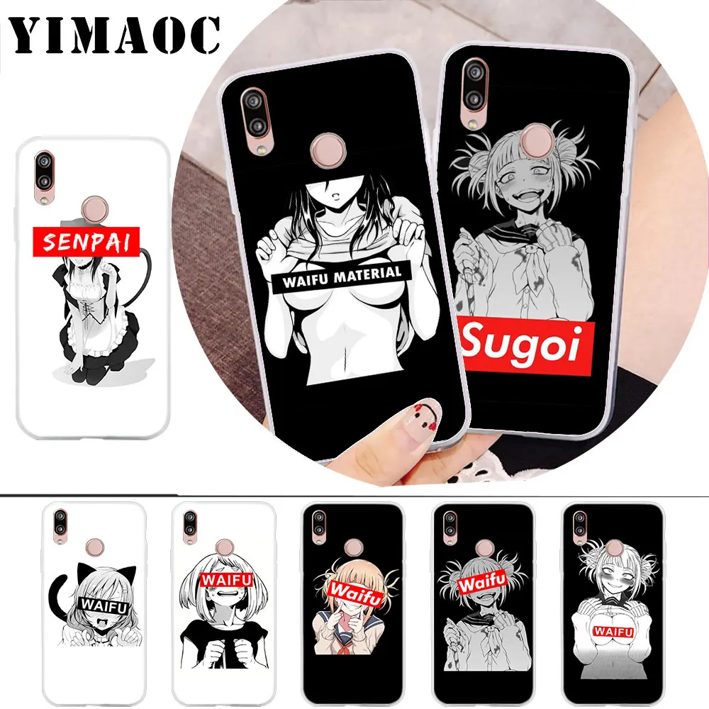 

YIMAOC Sugoi Senpai Anime waifu Soft Case for Huawei Honor 8 8X 8C 9 10 lite 6A 7A Pro 7C 7X Cover