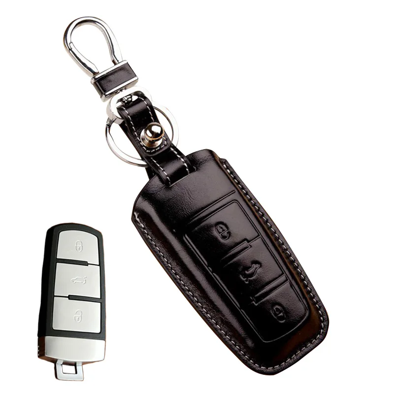 Кожаный чехол брелок для Volkswagen VW 2013 2015 2016 Passat CC B6 B7 R36 Magotan с дистанционным