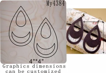 

Hollow Earrings-6 die cutting & Wooden dies fit --// Scrabooking