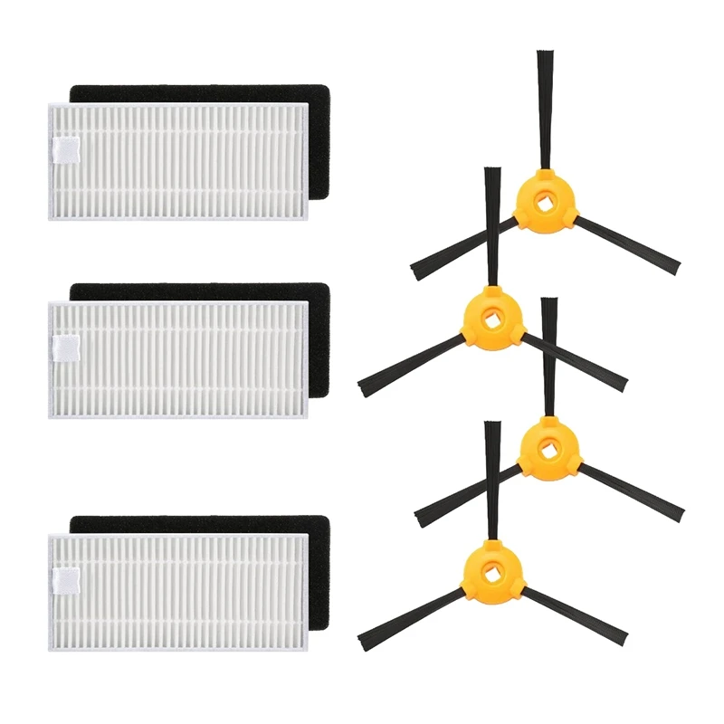 Наборы поролоновых фильтров для пылесоса с боковой щеткой для ecovas Deebot N79 N79S Роботизированный пылесос запасные части - Цвет: White