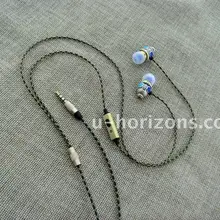Urizons brand snake pattern cable with unique punk earbud case National characteristics in-ear earpiece