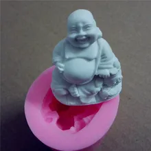 Китайский будда свеча формы силиконовые мыло формы 3D силиконовые формы шоколада плесень