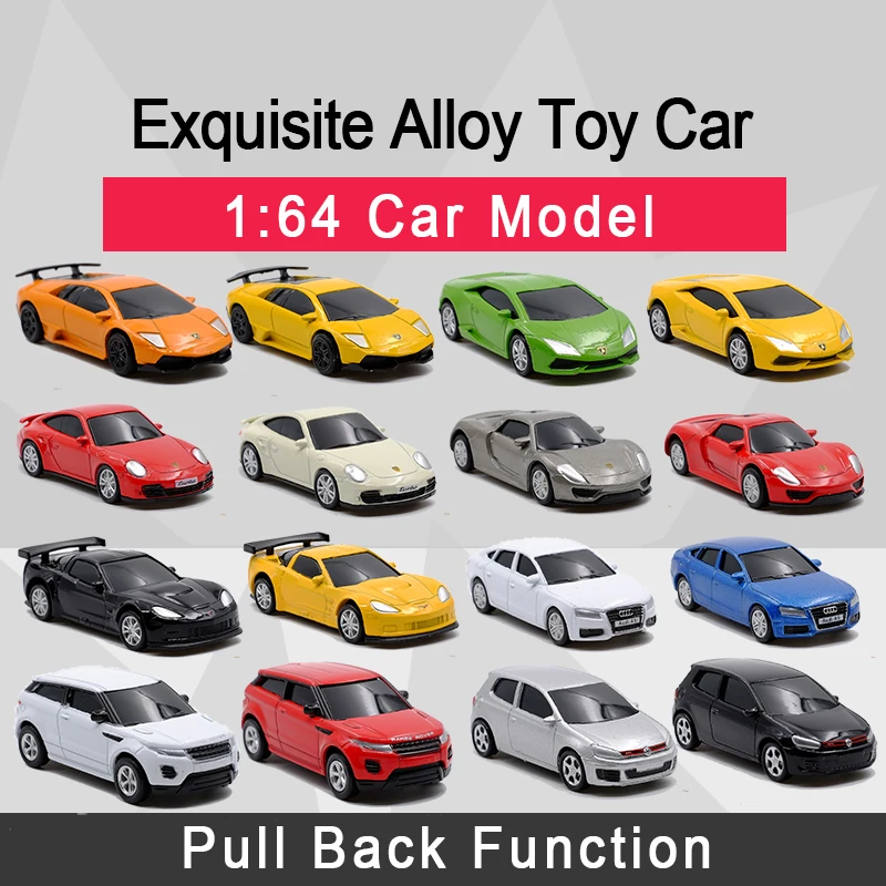 RMZ CITY 1: 64 литая под давлением модель автомобиля игрушка с функцией оттягивания для детей подарки коллекция игрушек игра со скрытым пусковым устройством