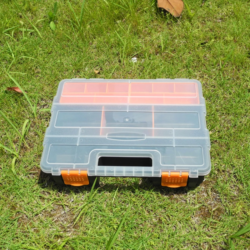 

Tool box Electronic Plastic Parts Combined Transparent Tools Box Household Screw Containers Component Storage Case