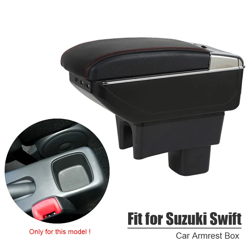Для 2005- Suzuki Swift подлокотник коробка Центральная коробка для хранения с держатель стакана, пепельница украшения интерьера