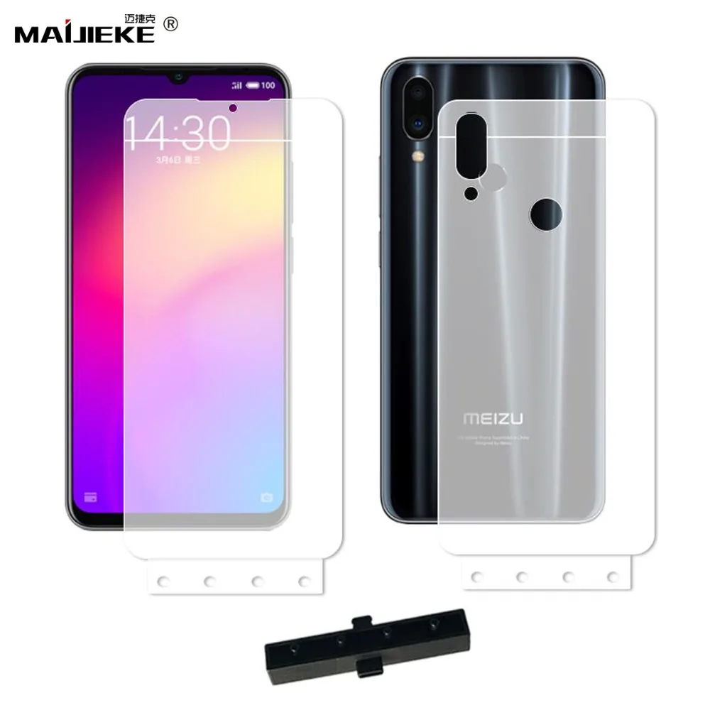 

Soft HD Clear Hydrogel Screen Protector for Meizu Note 9 Note9 Full Screen Coverage TPU Front+Back Protective Film with Tools