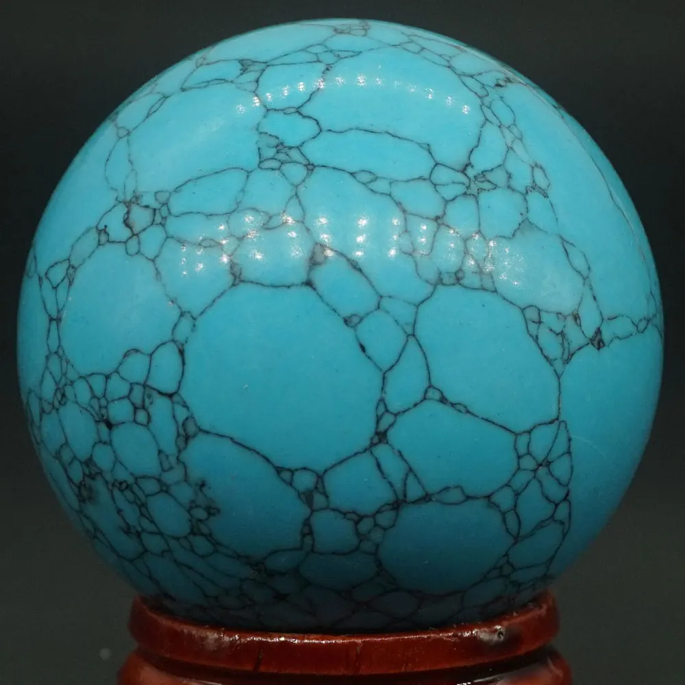 40 мм драгоценный камень синий бирюзовый хрустальный шар рейки целебный Глобус домашний декор