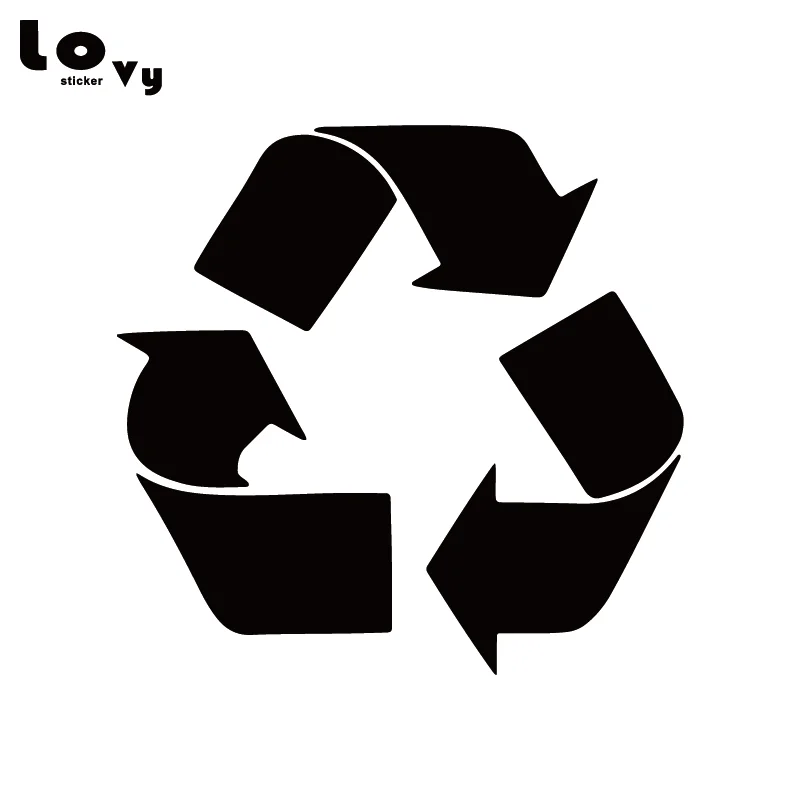 

Recycle Logo Vinyl Car Sticker Environmental Protection Sign Car Decal for Car Window Body Decoration CA0970