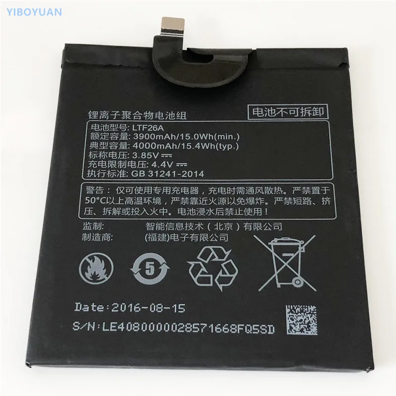 

3.85V 4000mAh LTF26A For Letv LeEco Le Pro 3 Turbo X950 LEX_950 LEX950 Battery