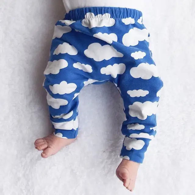 Fashion Toddler Baby Boys Girls Bottoms Elastic Long Pants Trousers