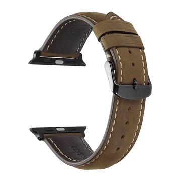 

iStrap Apple Watch Straps Series 4/3/2/1 38mm 40mm 42mm 44mm Compatible for Apple watch 4 band leather