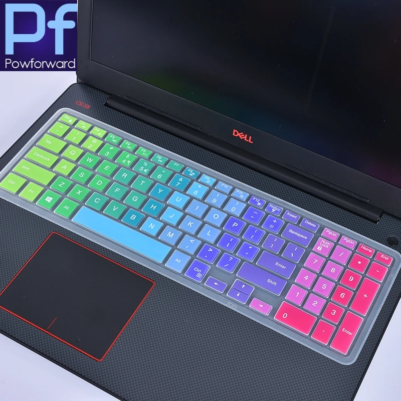 Силиконовая защитная накладка на клавиатуру ноутбука Dell Inspiron 15 6 3000 5000 7000 Series G3 G5 G7