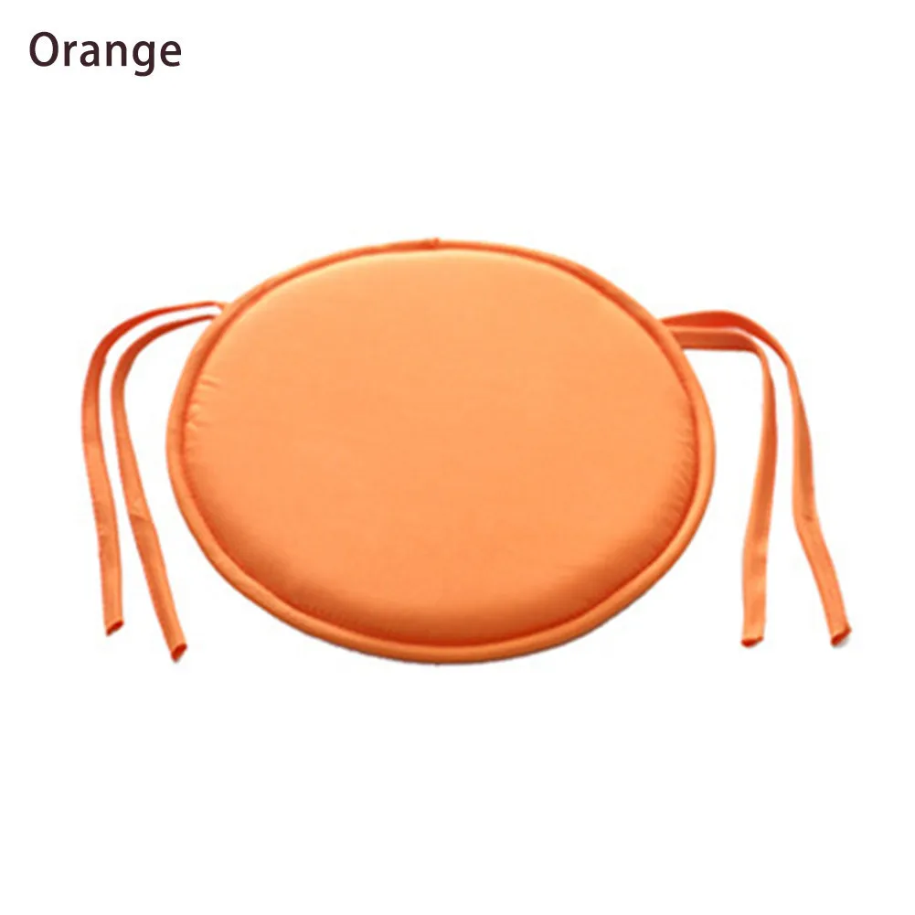 Новая горячая круглая подушка для стула в помещении поп патио офисное кресло подушка для сиденья галстук на квадратном саду кухня столовая подушка - Цвет: Orange