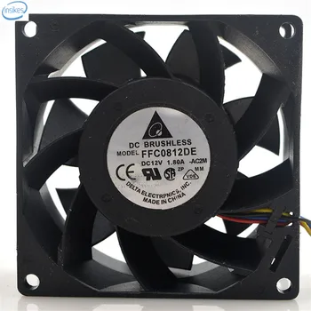 

Original FFC0812DE Computer Blower Cooling Axial Fan DC 12V 1.8A 8038 80*80*38mm 5700RPM 4 Wires