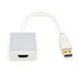 Универсальный USB 3,0 к HDMI HD 1080 P видеокабель, адаптер конвертер для портативных ПК 5,0 Гбит/с, высокая скорость трансмиссия с CD