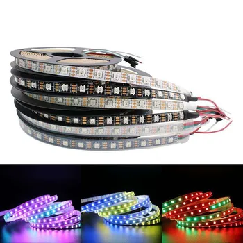

5050 RGB Full Color Light ws2812 Built-in IC WS2812B Programmable Pixel Strip Light Individual Addressable Smart Lamp DC 5V