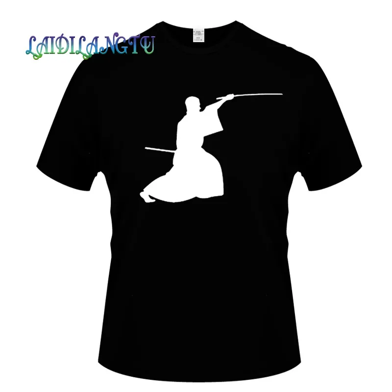 

men clothing 2018 Creative Fashion Japanese Samurai Fashion Men short Sleeve Slim Fit T Shirt Men Cotton T-Shirt Casual T Shirts