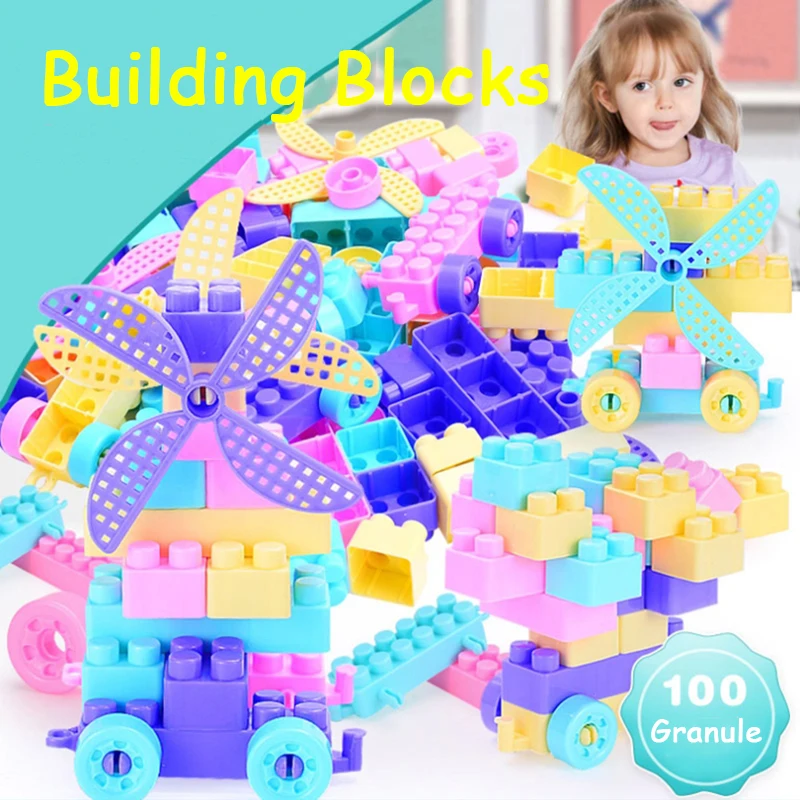 100PCS Colorful Building Blocks Legoings  DIY Creative Bricks Bulk Model Kid Baby Toy Education Toy Assembling City Model Build