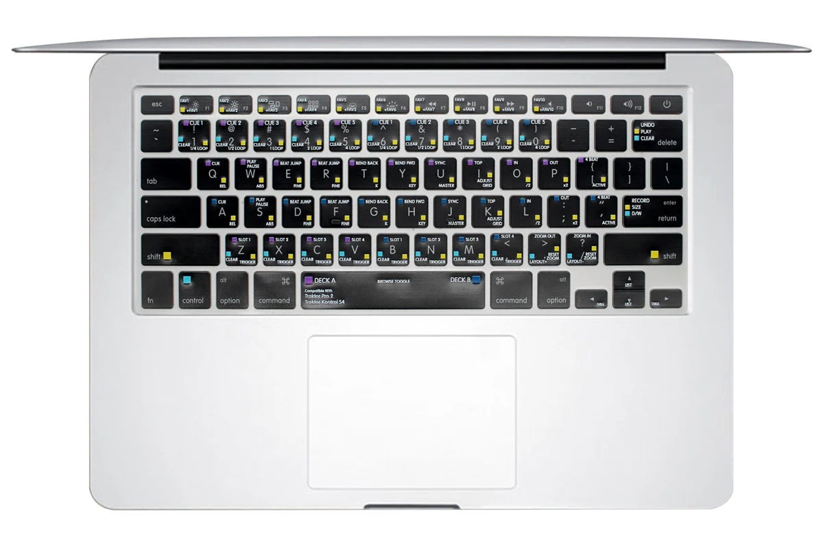 

For Macbook Pro Air13 15 17 USA Traktor Pro 2 Traktor Kontrol S4 Shortcut HotKey TPU Backlight Keyboard Cover Skin Protector