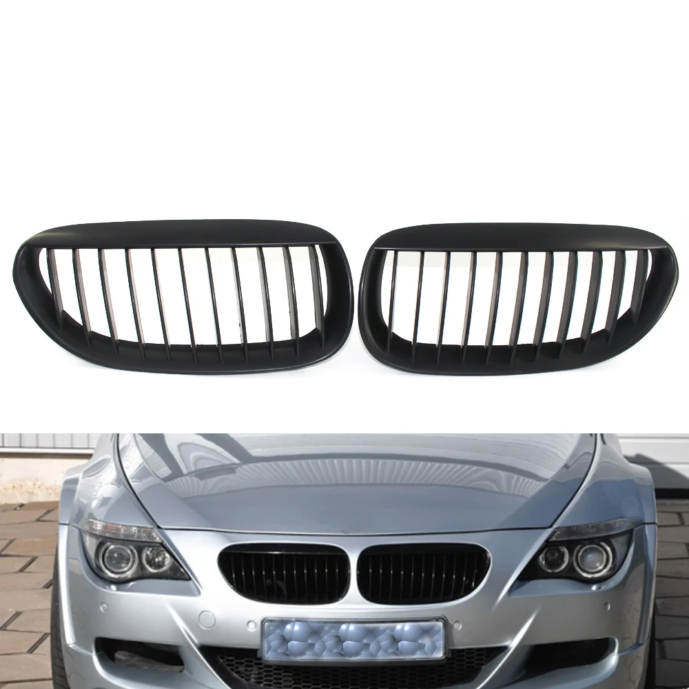 Передняя решетка гриль для BMW 6 серии E63 E64 LCI M6 650i 645CI матовый черный купе 2 двери