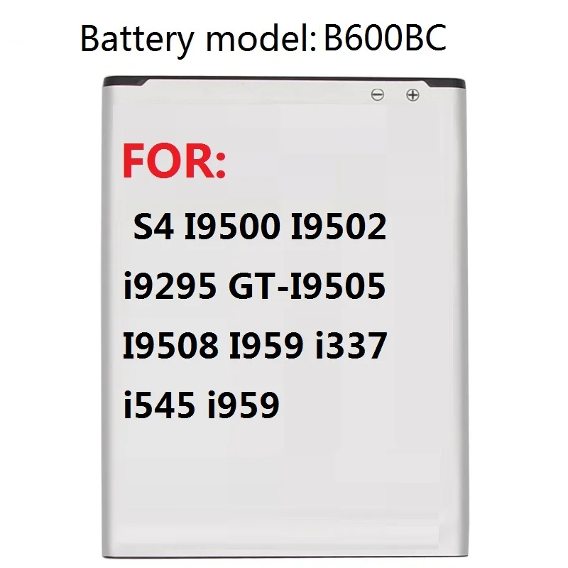 

Battery B600BC B600BE For Samsung GALAXY S4 I9500 I9502 i9295 GT-I9505 I9508 I959 i337 i545 i959 2600mAh NFC