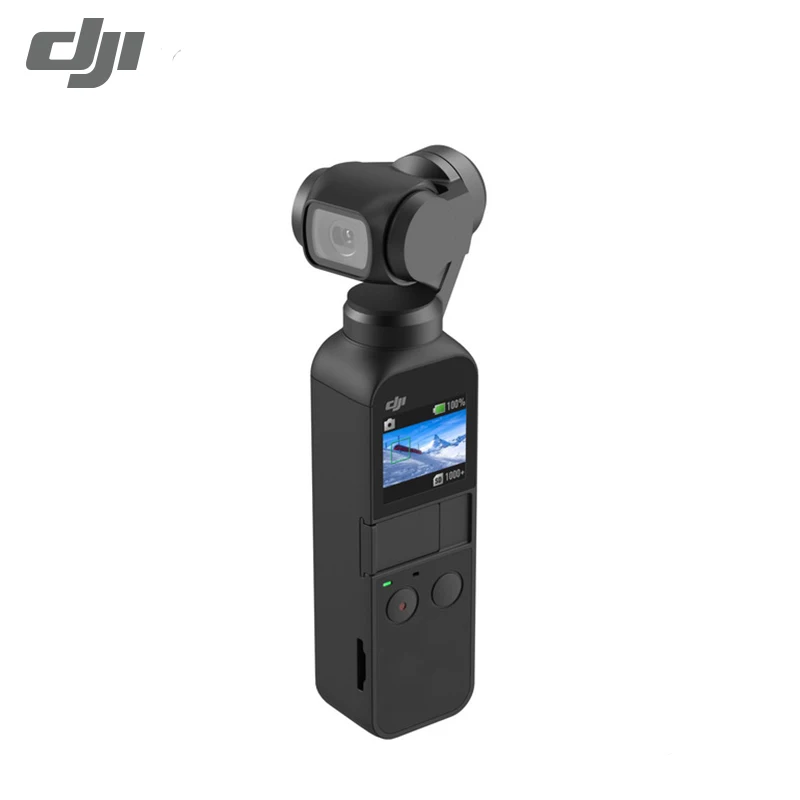 DJI OSMO Карманный 3-осевой портативный монопод с шарнирным замком механический стабилизатор Камера 4K 60fbs видео 12 МП 140-min Срок службы батареи мини Камера