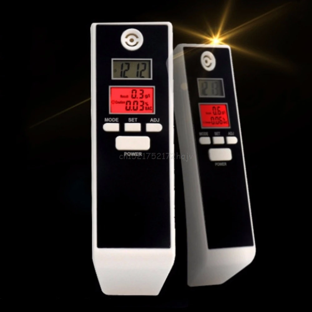 

PFT-661S Digital Breath Alcohol Tester with Backlight Breathalyzer Driving Essentials My02 19 Dropship