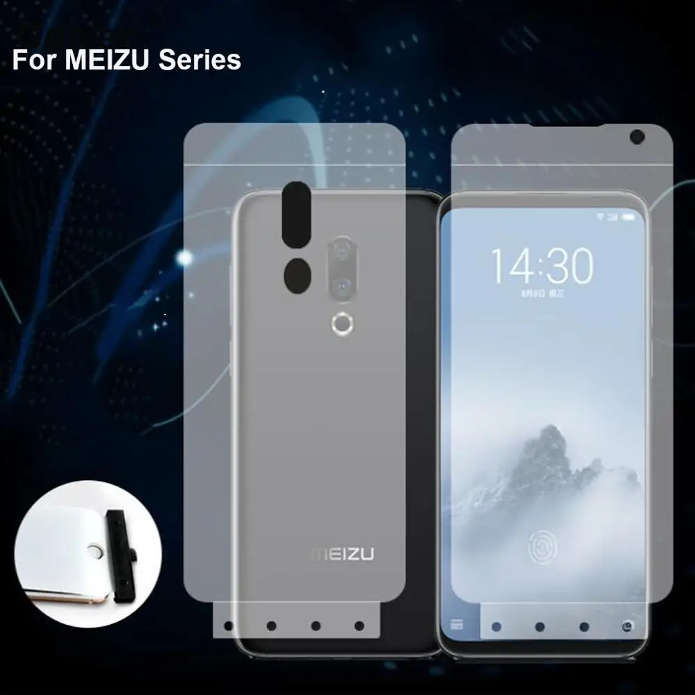 

6D Soft Hydrogel Film For MEIZU note 9 16s 16 plus 16x 15 plus Pro 7 Plus X8 M6 Note TPU Screen Protector nano film Not Glass