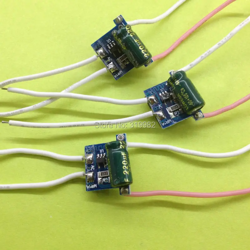 

5 pcs 1-3X1W LED driver for 12V 1W 3W LED lamp transformer 4 wires 1X1W 3X1W 280ma constant current high power supply