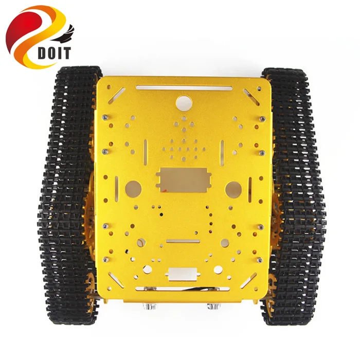 Buy DOIT T300 RC Metal Robot Tank Car Chassis Crawler for arduino Tracked Caterpillar Track Chain Vehicle Platform Tractor Toy kit