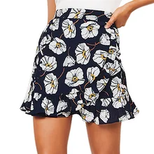Женская сексуальная юбка Повседневная Ptintting вечерние с высокой талией бедра короткая юбка# D31