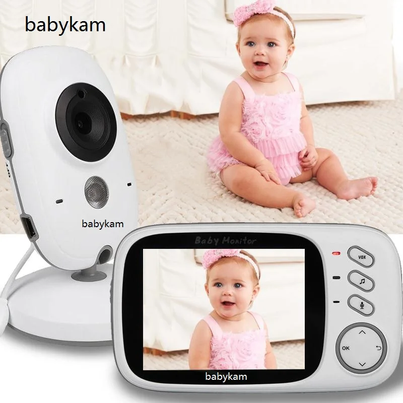 

babykam baba eletronica com camera detector fetal 3.2 inch IR Night Vision Intercom Temperature Monitor Lullabies baby monitor