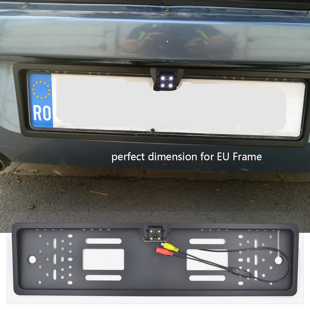 4,3 дюймов Автомобильный TFT-LCD HD Цвет монитор ЕС рамка номерного знака автомобиля Водонепроницаемый заднего вида Камера автомобиля парковки задним ходом набор вспомогательных принадлежностей